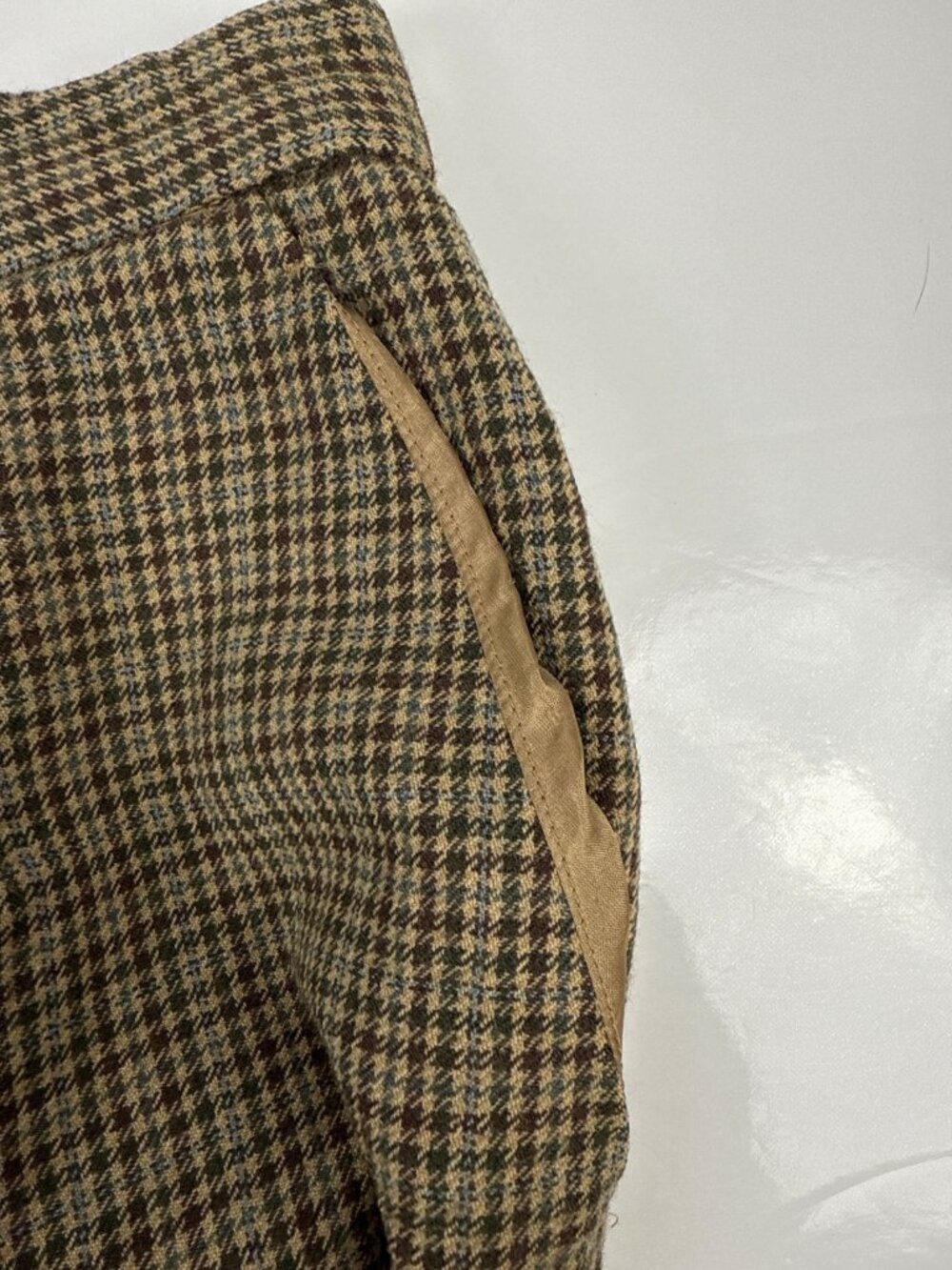 PENDLETONβ Glen Plaid Wool Trousers High Waist Wide Leg Size 14 - Picture 6 of 10
